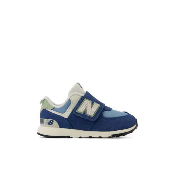 [NW574BLE-M-10.5] Zapato Lifestyle Infantil New Balance 574 Hook & Loop (Azul y Blanco, 10.5)