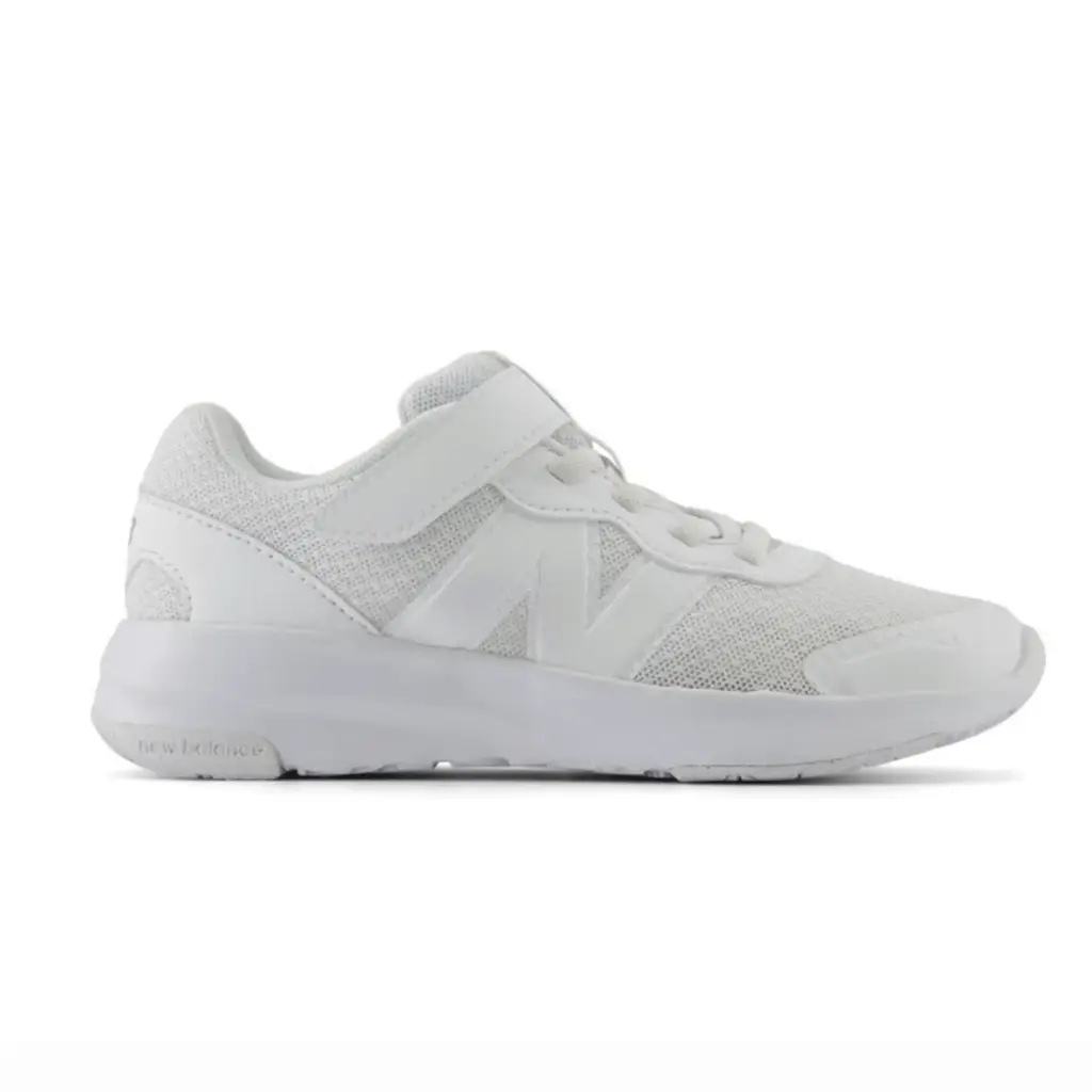[PT578WW-M-10.5] Zapato Running Infantil New Balance 578 Bungee Lace (BLANCO, 10.5)