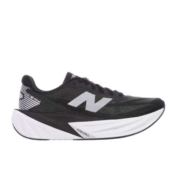 [WFCXLK5-B-10.5] Zapato Running Mujer New Balance Rebel v5 (Negro y Blanco, 10.5)