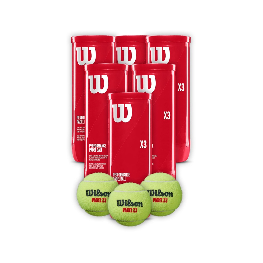 Combo de Pelotas de Padel Wilson Tarro 3P X 6T