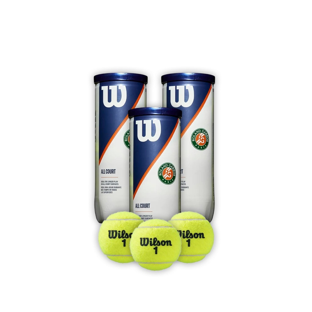 Combo Pelotas de Tenis Wilson Roland Garros 3P X 3T