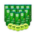 Combo Pelotas de Tenis Transicion Wilson Punto Verde 3P X 12T