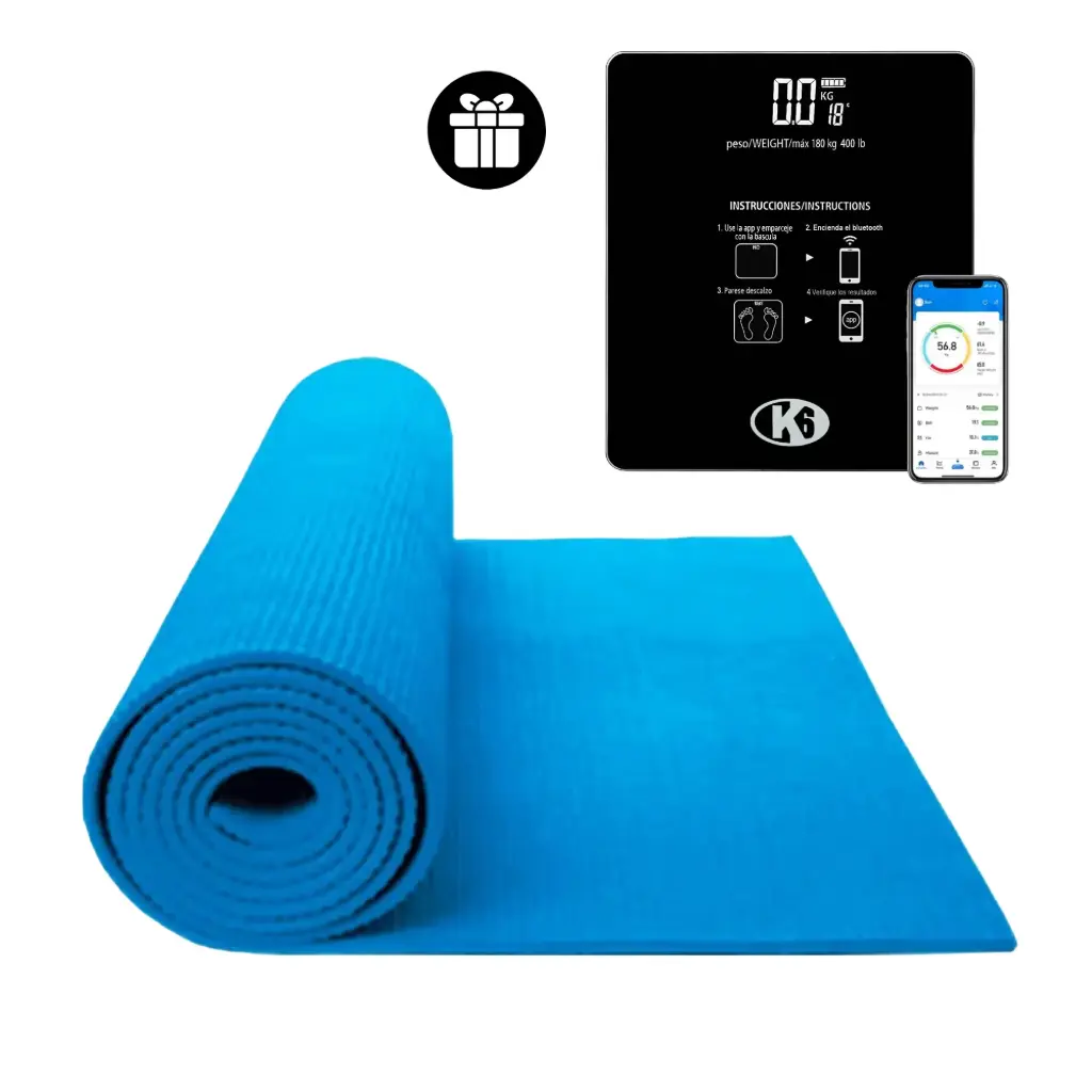 [68701-K] Kit Yoga Mat+ Báscula Conexión Bluetooth