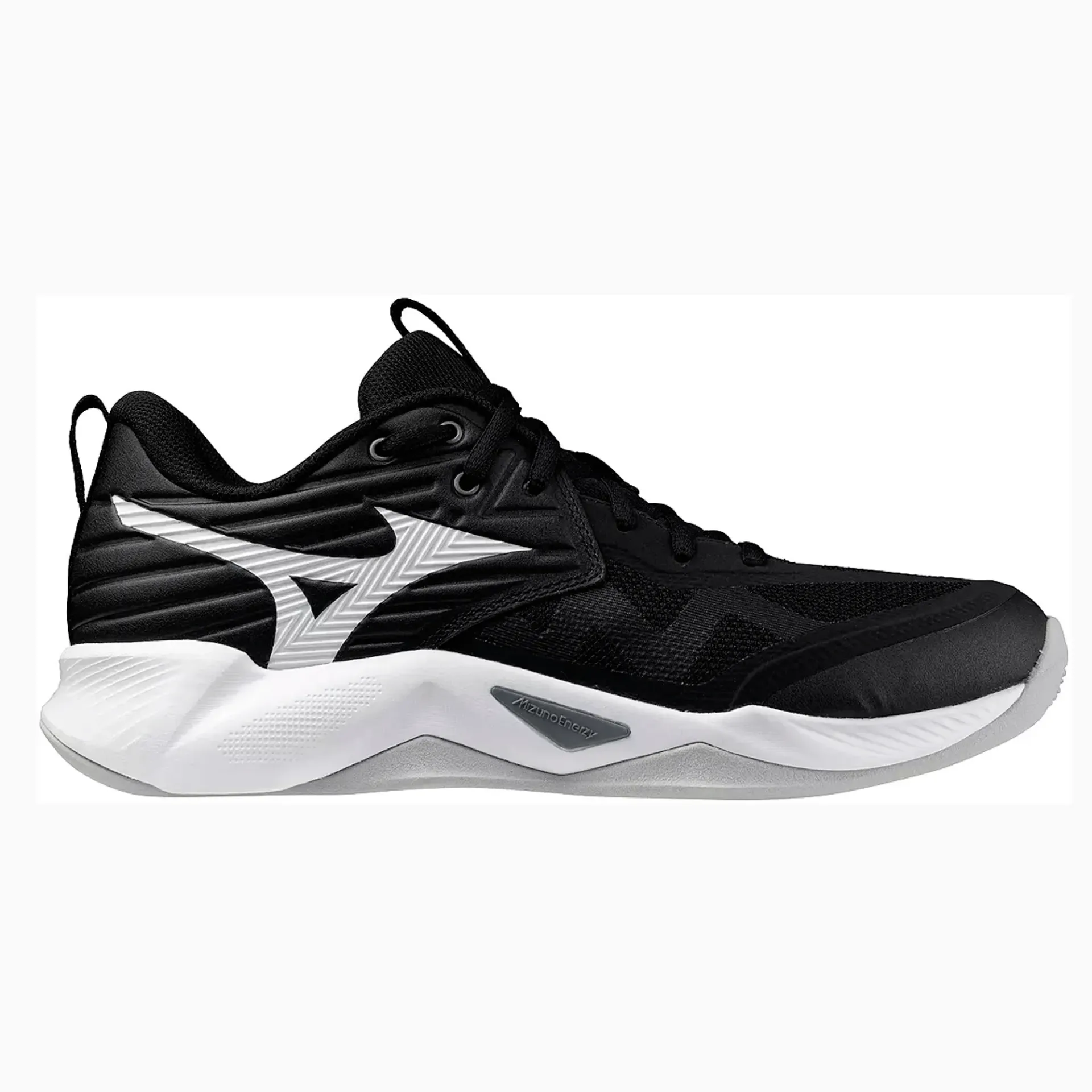 [V1GC254054-6.5] Zapato Voleibol Mujer Mizuno Wave Momentum Pro (6.5, Negro y Blanco)