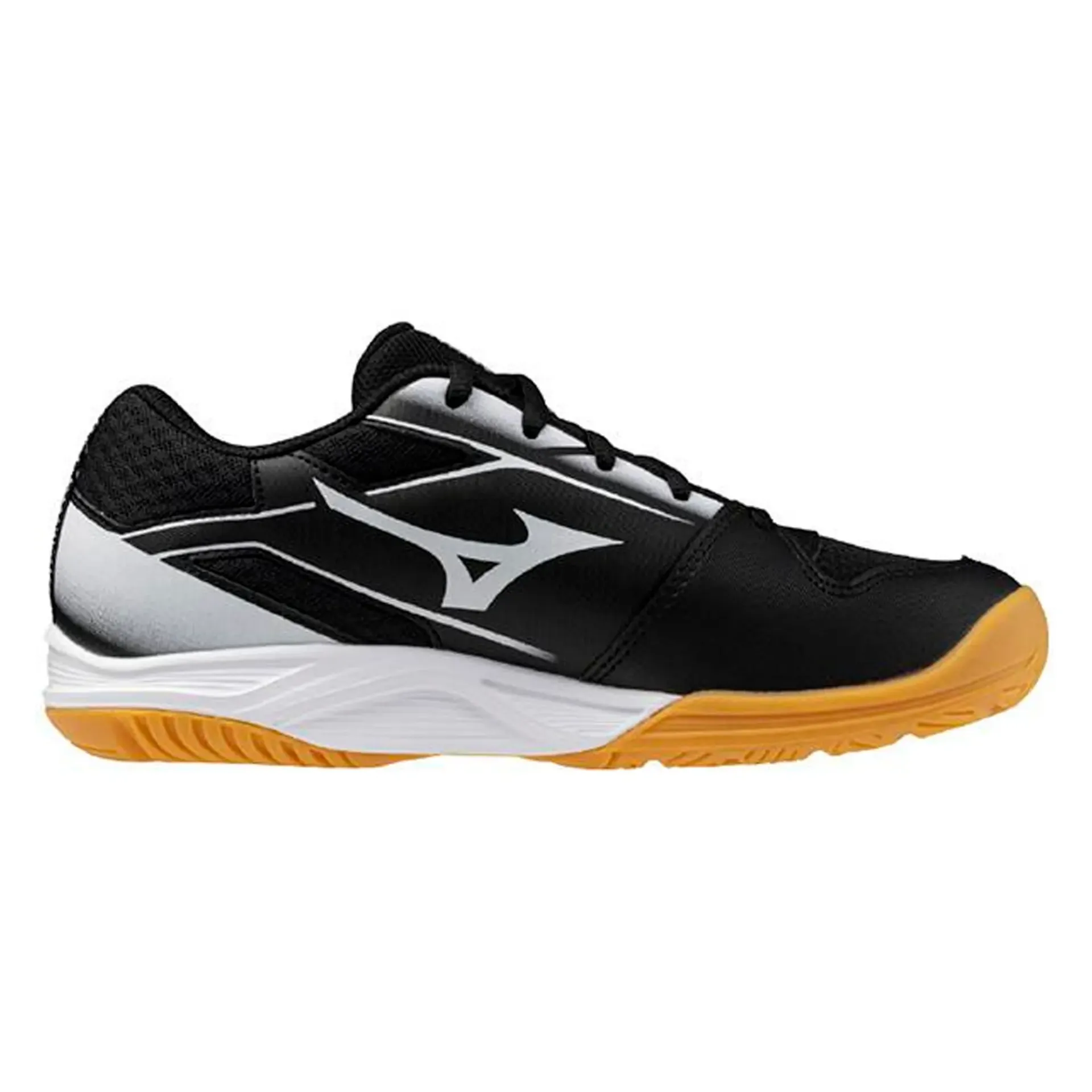 [V1GD251053-5.5] Zapato Indoor Voleibol Infantíl Mizuno Cyclone Speed Jr (Negro y Blanco, 5.5)
