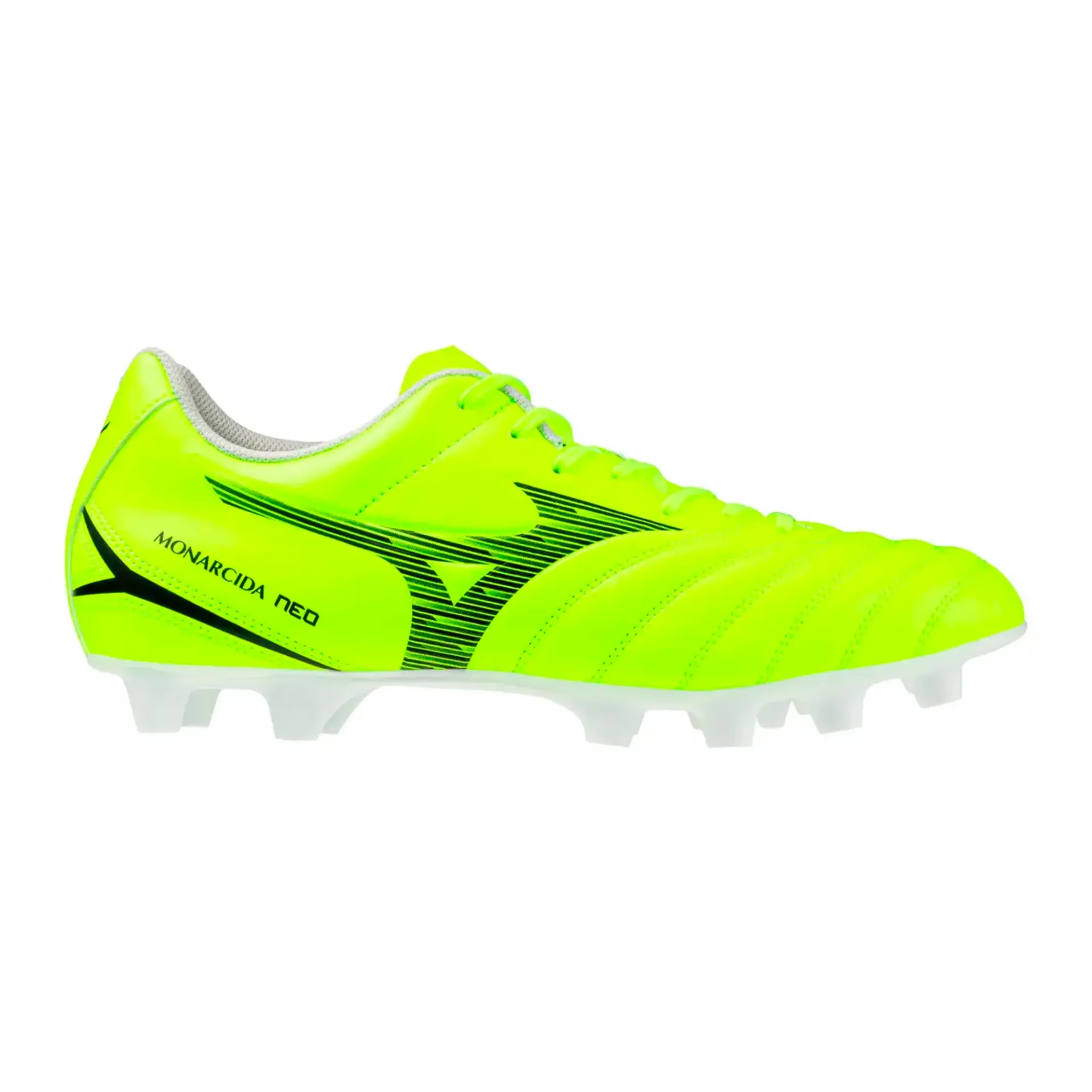 [P1GA262545-10.5] Taco Fútbol Mizuno Monarcida Neo III Select (10.5, Verde y Negro)