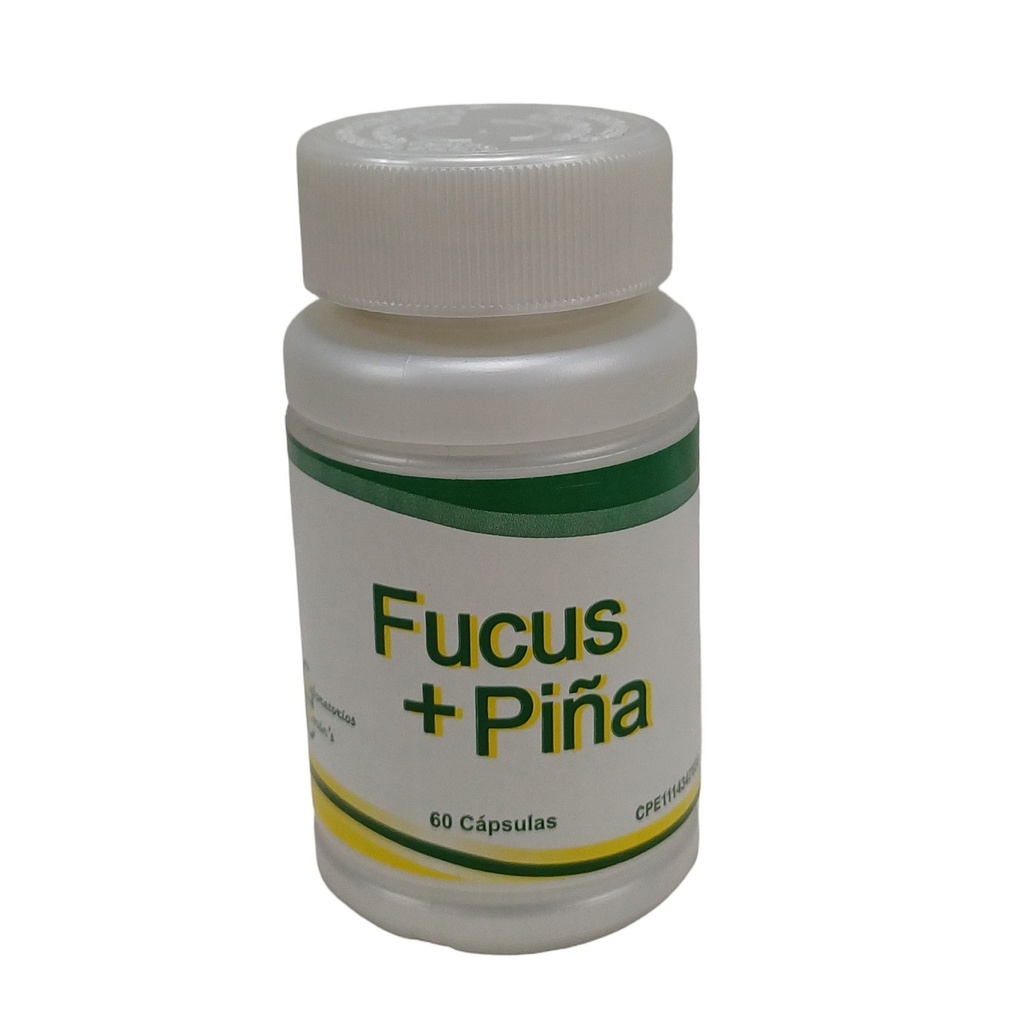 Fucus 150mg + Piña 150mg 100% Laboratorios Baron's Detox Adelgazar 60 Cápsulas