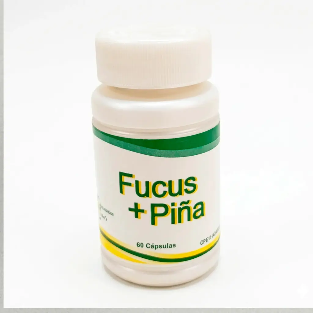 Fucus 150mg + Piña 150mg Laboratorios Baron's Detox Adelgazar 60 Cápsulas