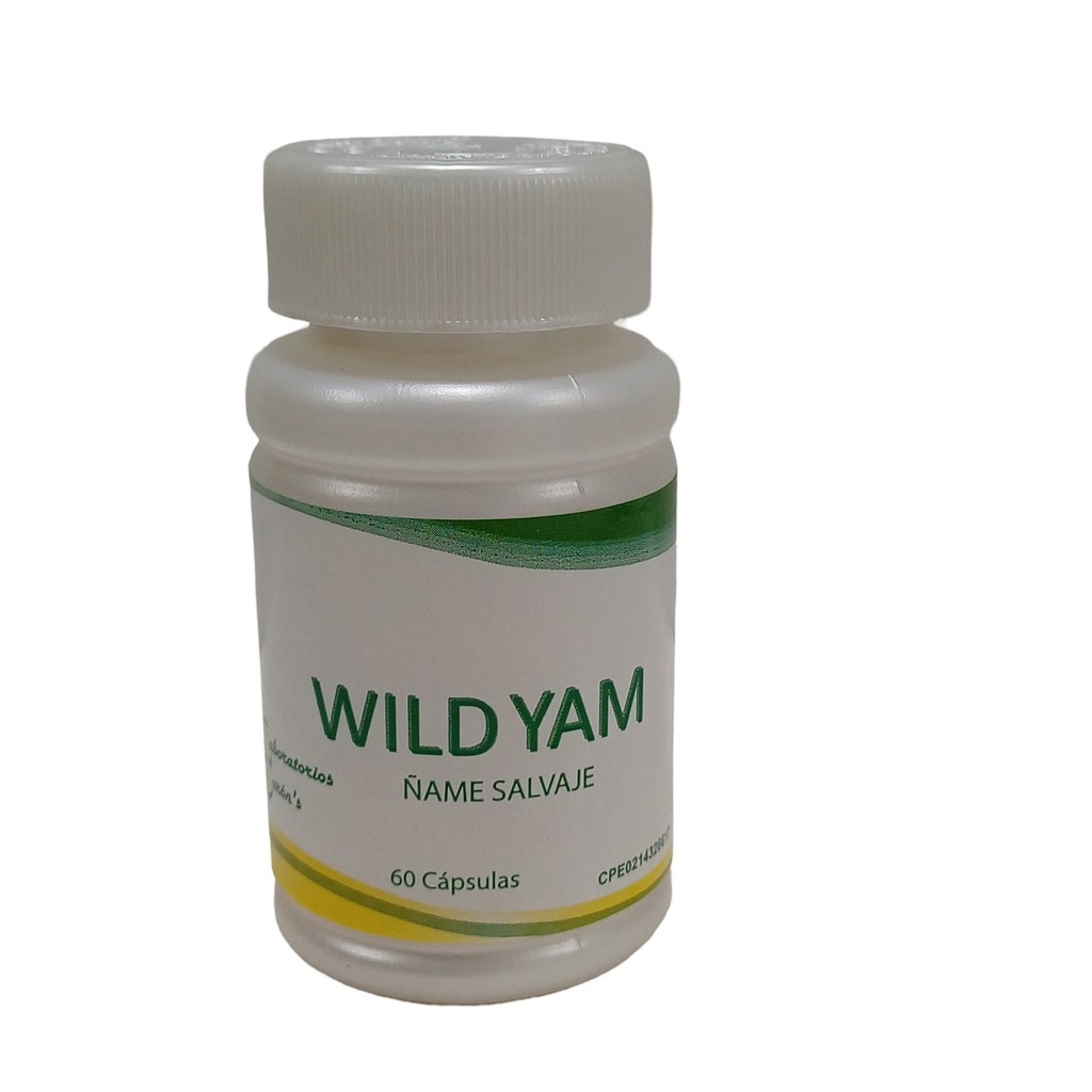 Wild Yam 300 mg Ñame Salvaje 60 Capsulas
