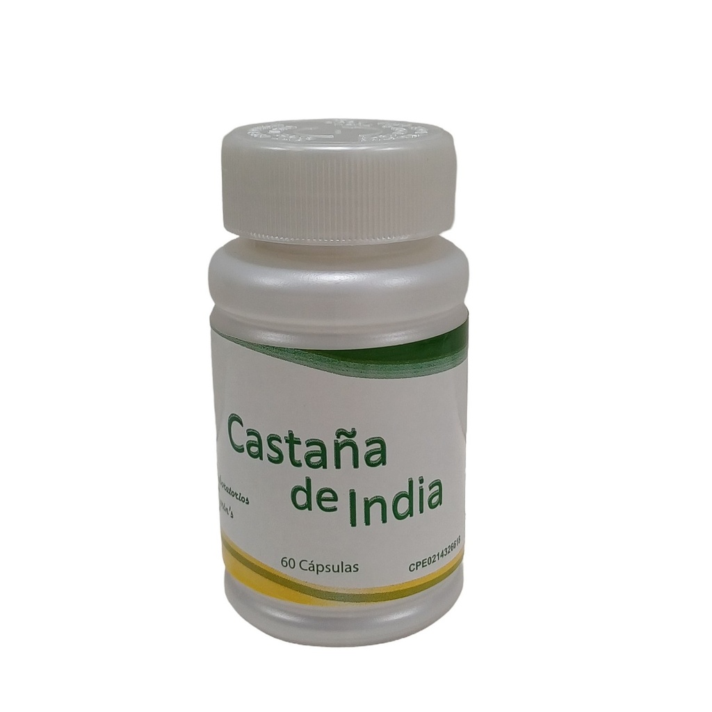 Castaña De India 300mg Baron's Pureza 100% Circulación 60 Cáps