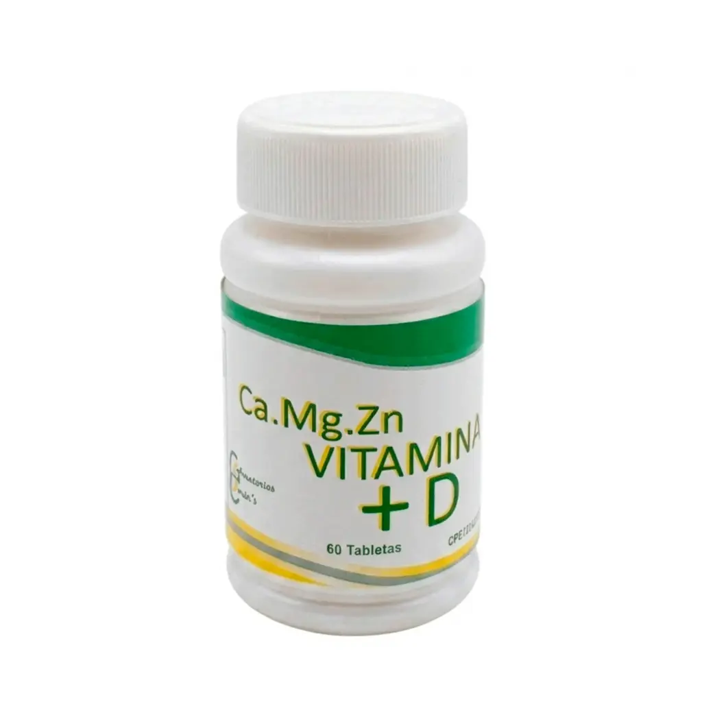 Calcio Magnesio Zinc + Vitamina D Laboratorios Baron's 60 Tabletas