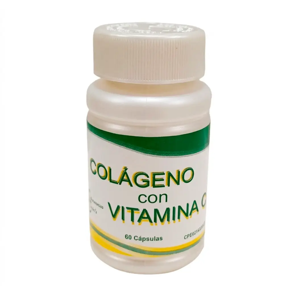 Colágeno Hidrolizado 450mg + Vitamina C Laboratorios Baron's 100% Puro 60 Cápsulas
