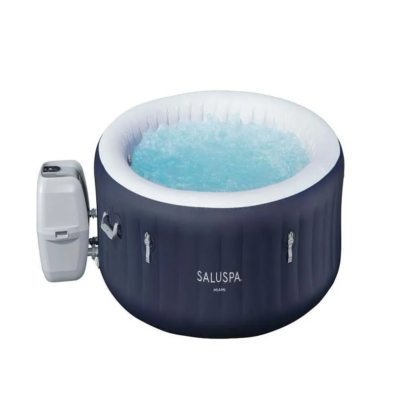 Jacuzzi Inflable Bestway Miami Energy Sense Air Jet 4 Dark Blue Round
