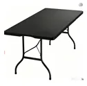 Mesa Rectangular Plegable Ecology Lifestyle 180cm Negro