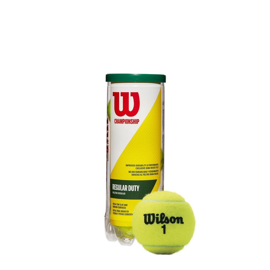 Tarro x3 Pelotas de Tenis Wilson Championship Regular Duty