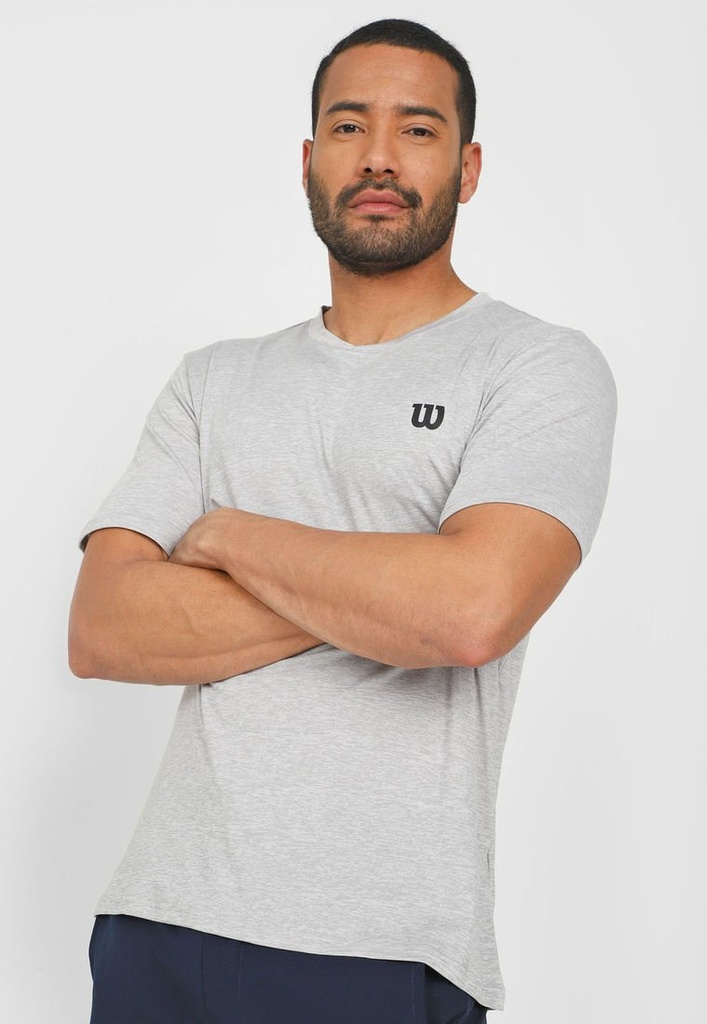 [WT71556] Camiseta Wilson Deslavada Caballero 71553 Gris Claro (L)