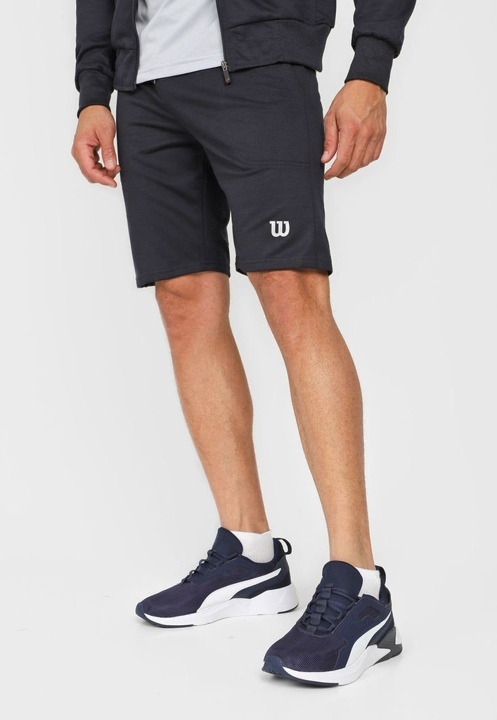 Pantaloneta Short Wilson French Terry Caballero 79514 Azul Marino