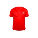Camiseta Wilson Polyspun Cuello en V Caballero 87315 Rojo