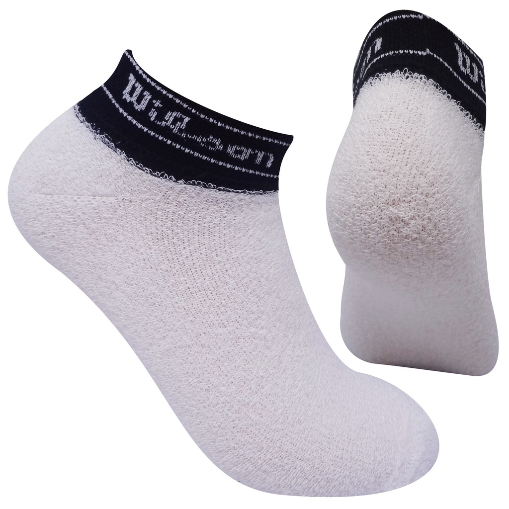 [A9768] Medias Tobilleras Deportiva Caballero Wilson Tin Toll 3pares (BLANCO)