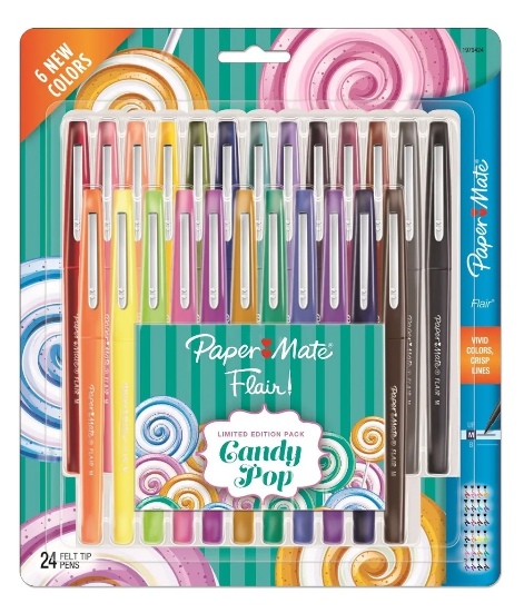 Plumígrafo Paper Mate Flair Candy Pop Tx24