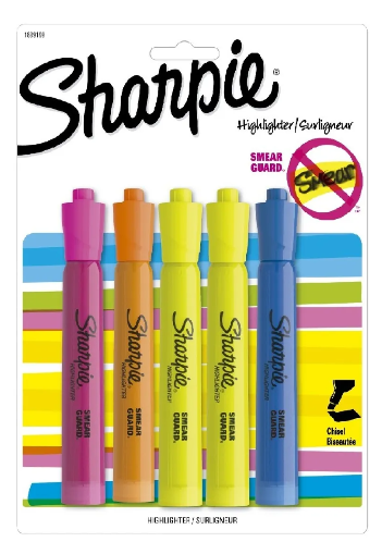 Resaltador Sharpie Major Tank Sharpie Tx5 Surtido