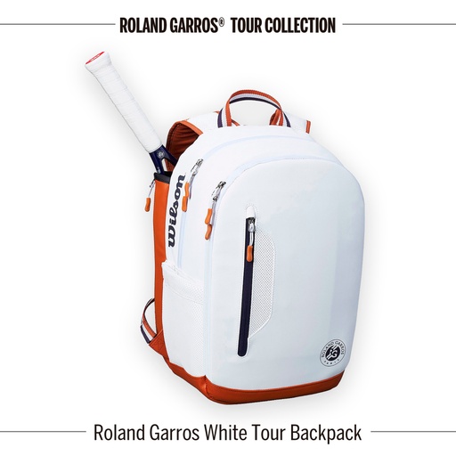 [WR8006602001] Bolso de Tenis Wilson Roland Garros Tour Backpack (Az Nav/Bl) (Z660200)