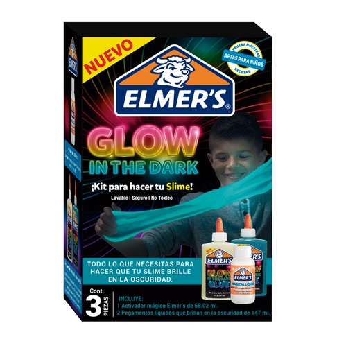 [N2072116] Pack Masa Pegajosa Glow + Activador Elmer's