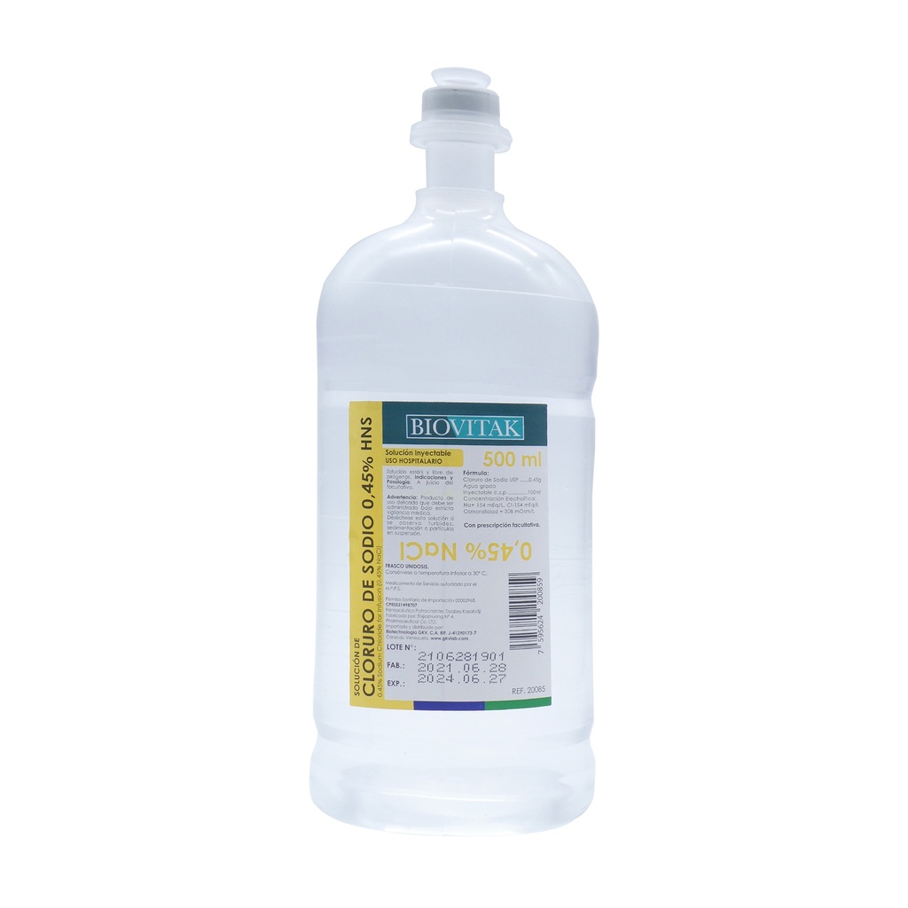 Solucion 0.45% NaCL - 500ML