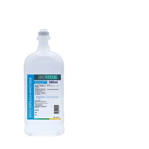 Agua Destilada Biovitak - 500ml (PP)